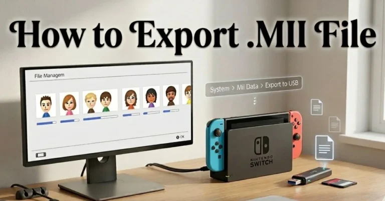 How to Export .MII File on Your Device